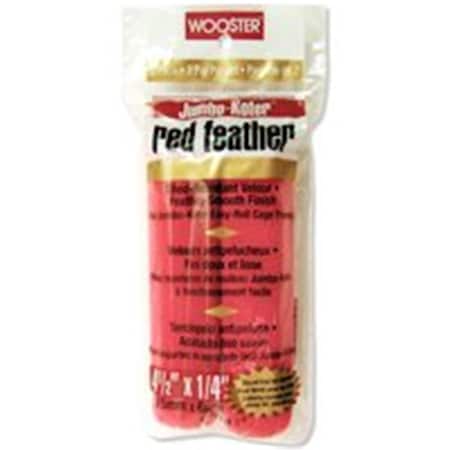 Wooster RR311-41-2 4.5 in. Red Feather Roller Cover 4213971